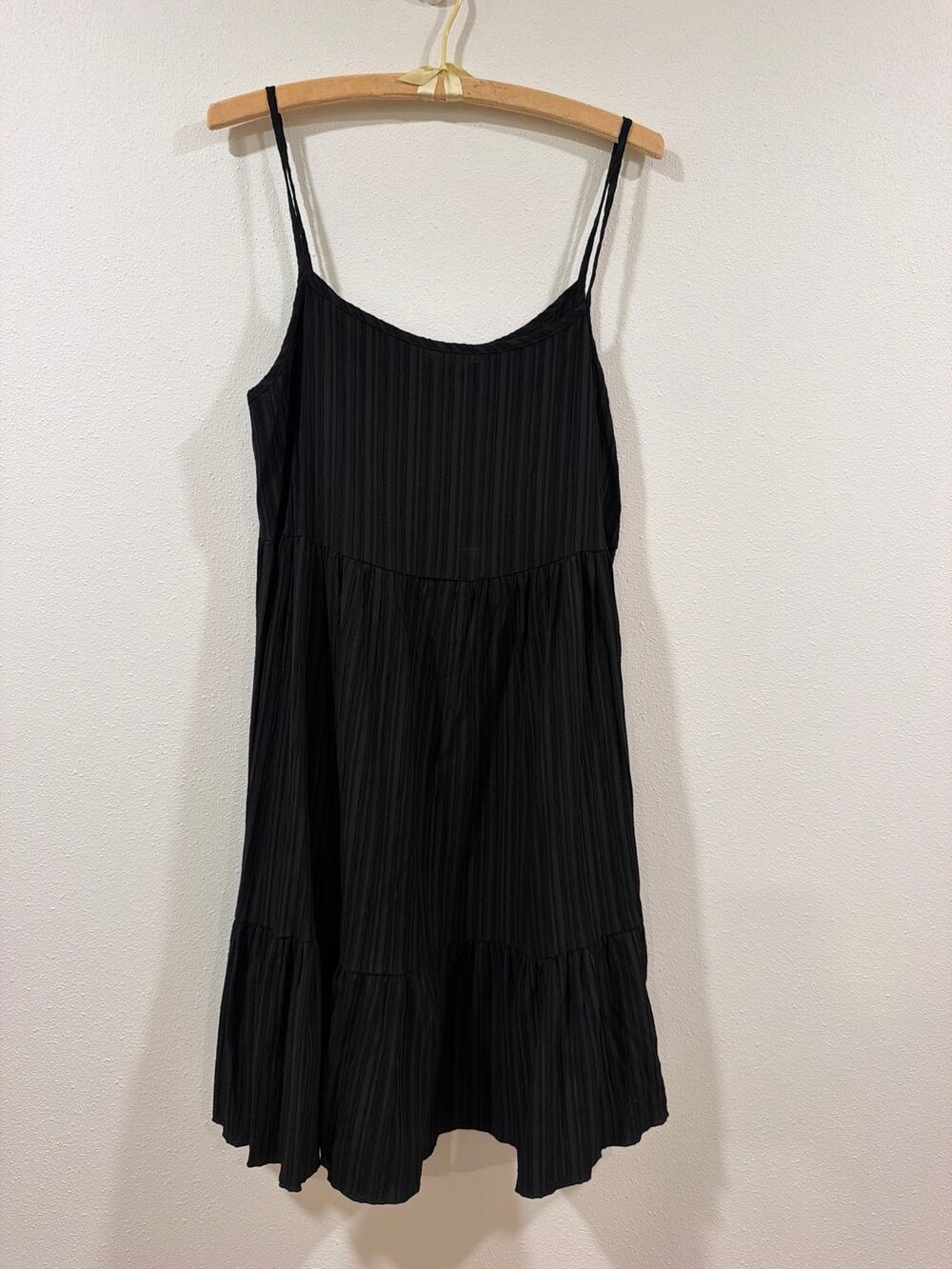 Ces Femme Black Spaghetti Strap  Dress